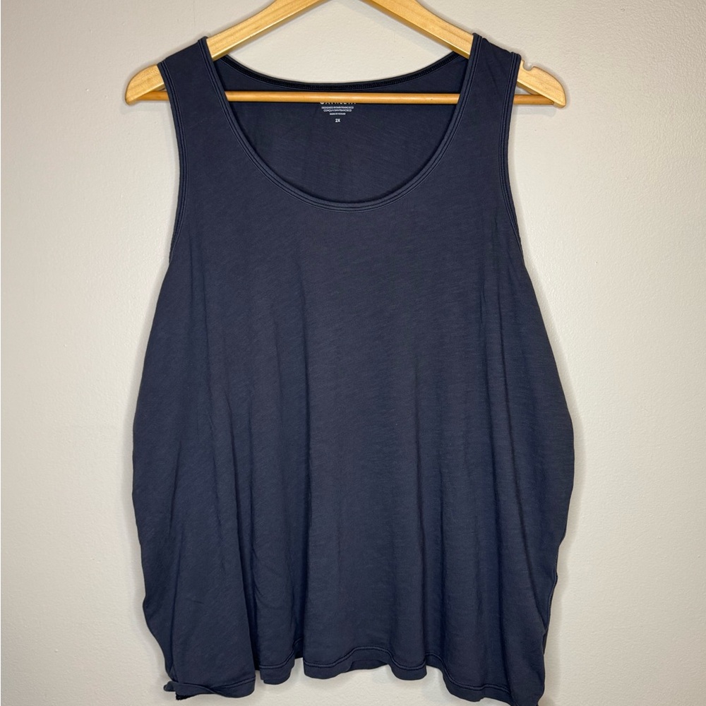 Athleta Organic Daily Tank Top Navy Blue Size 2X